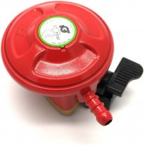 37mbar, 27mm Clip on Propane Regulator with Clips and Hose for Patio & Gaslight cylinders