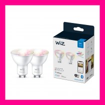 WiZ GU10 Colours Smart Bulb with Bluetooth 2-pack