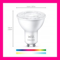 WiZ GU10 Colours Smart Bulb with Bluetooth 2-pack