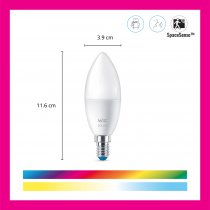 WiZ E14 Colours Smart Bulb with Bluetooth - 2 pack